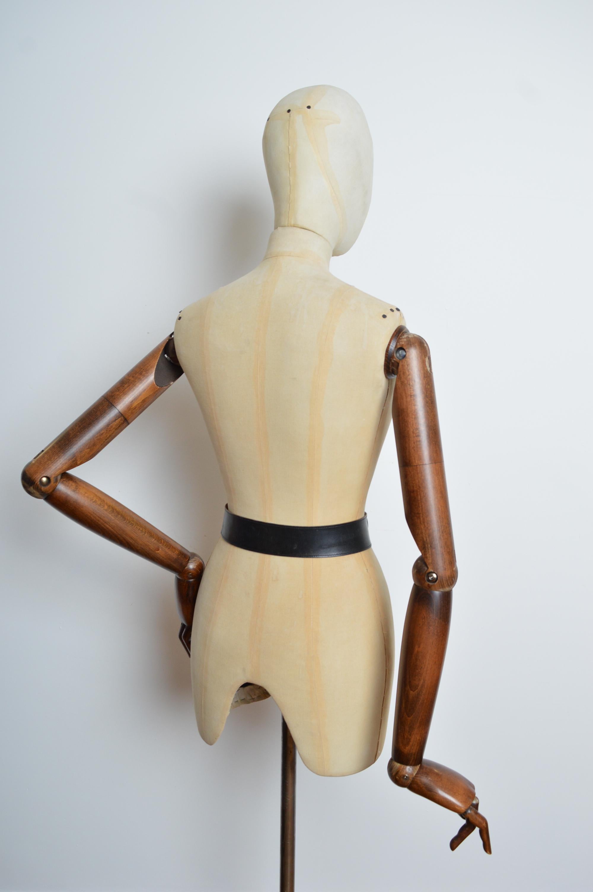 Hermès Black leather waist belt with decorative Gold square detail For Sale 11