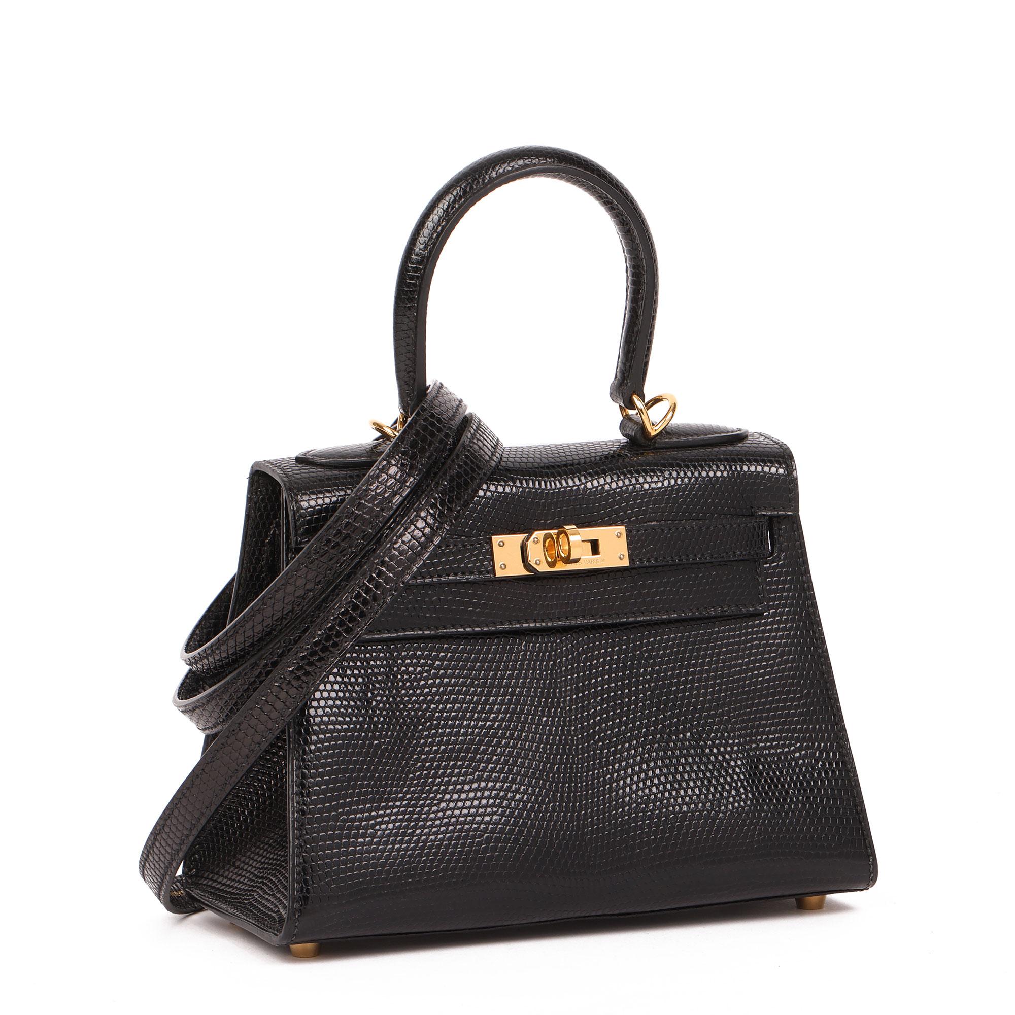 Hermès Black Lizard Leather Vintage Kelly 20cm Sellier

Product Details
Xupes Ref: JJLG063
Brand: Hermès
Model: Kelly 20cm
Type: Top Handle, Shoulder
Serial Number: [B]
Age: 1998
Accompanied By: Hermès Dust Bag, Shoulder Strap, Spa Receipt
Colour:
