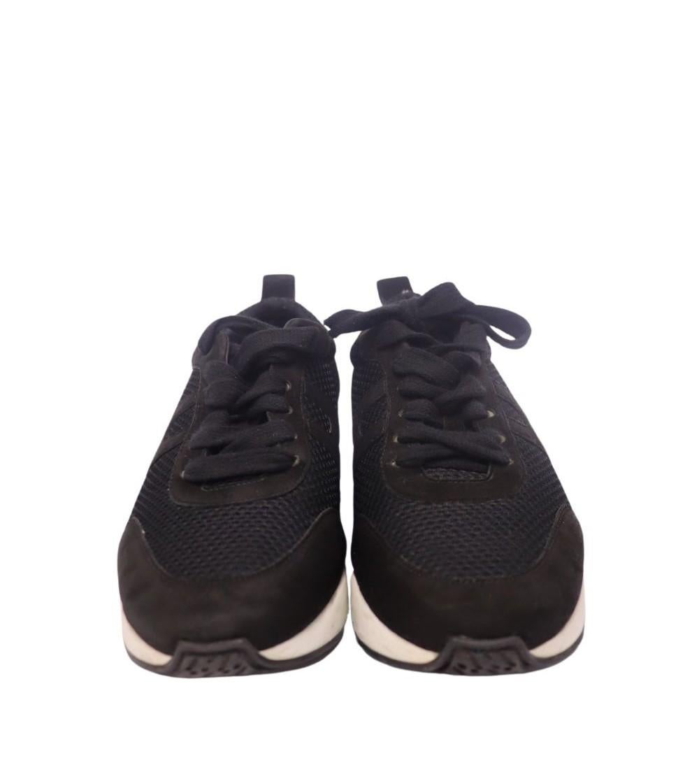 Hermes Black Low Top Sneakers Size EU 37.5 Bon état - En vente à Amman, JO