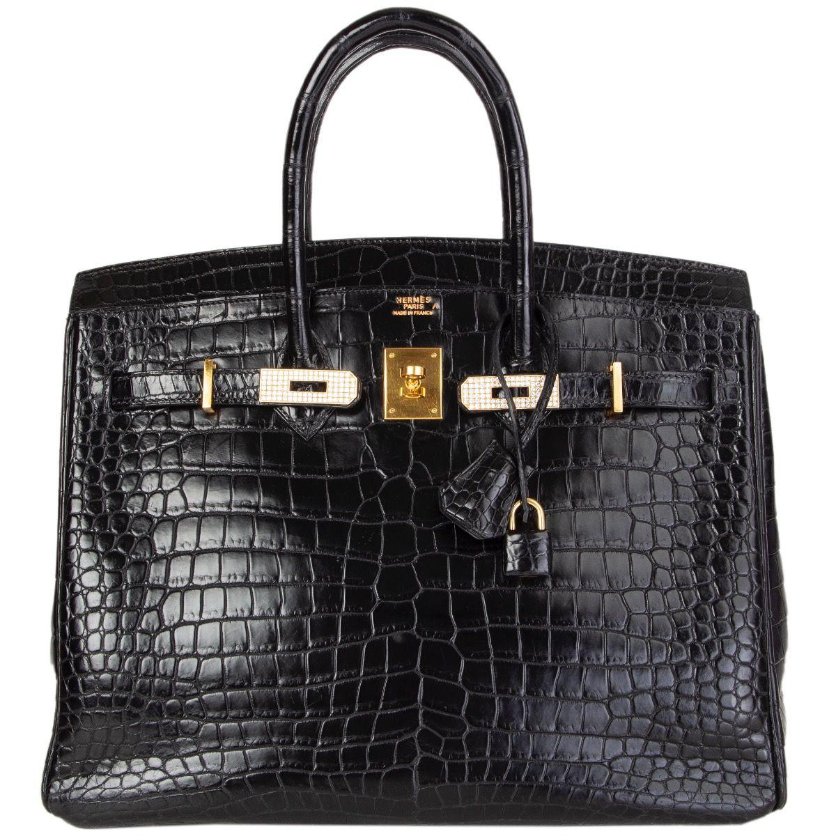 black crocodile birkin bag price