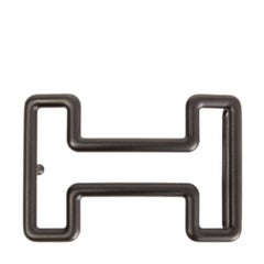 HERMES black matte PVD H TONIGHT 38mm Belt Buckle