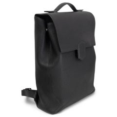 HERMES black Maurice leather FLASH Backpack Bag