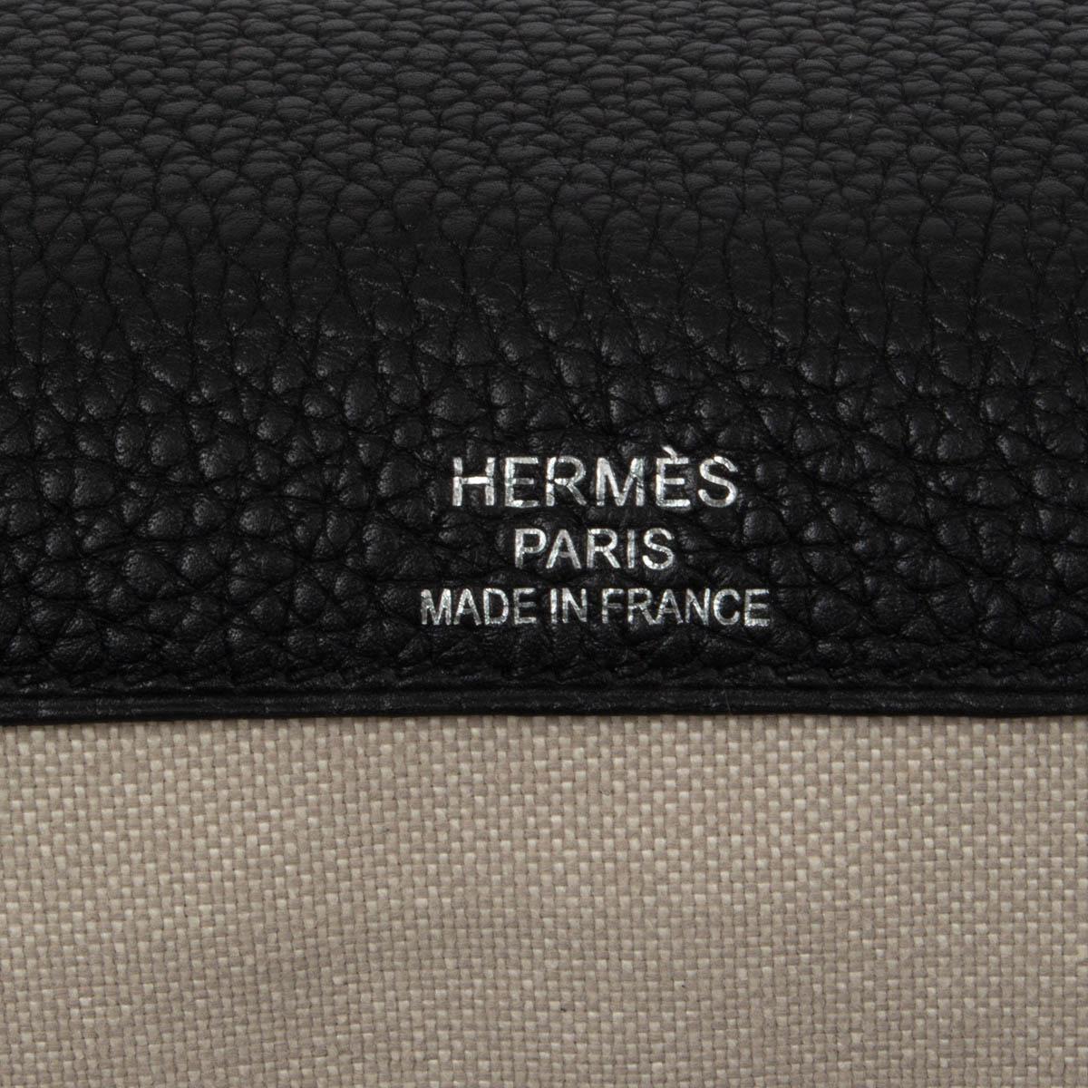 Black HERMES black Maurice leather FLASH Backpack Bag For Sale