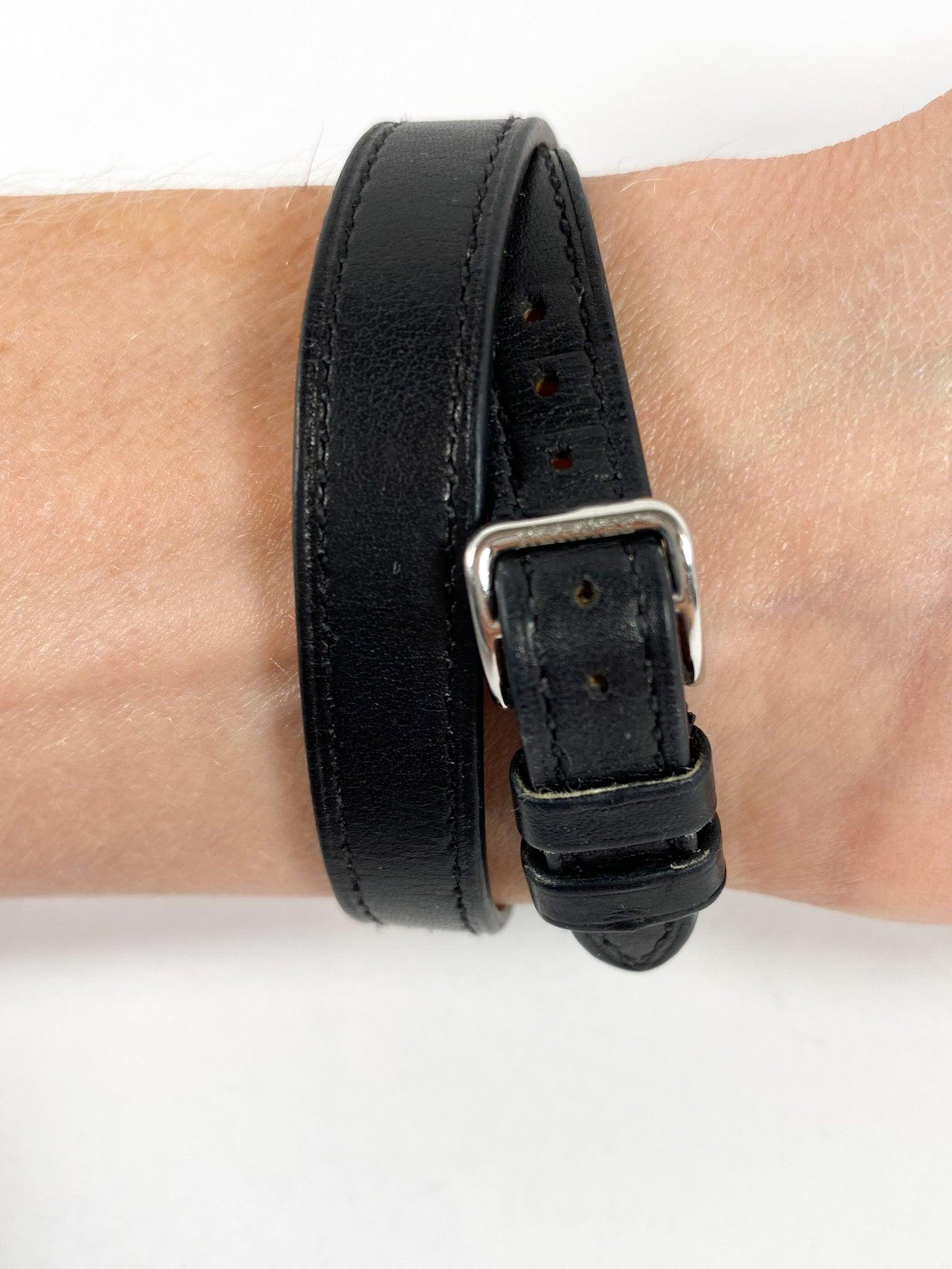 Hermès Black Medor Watch with Extra Band 2