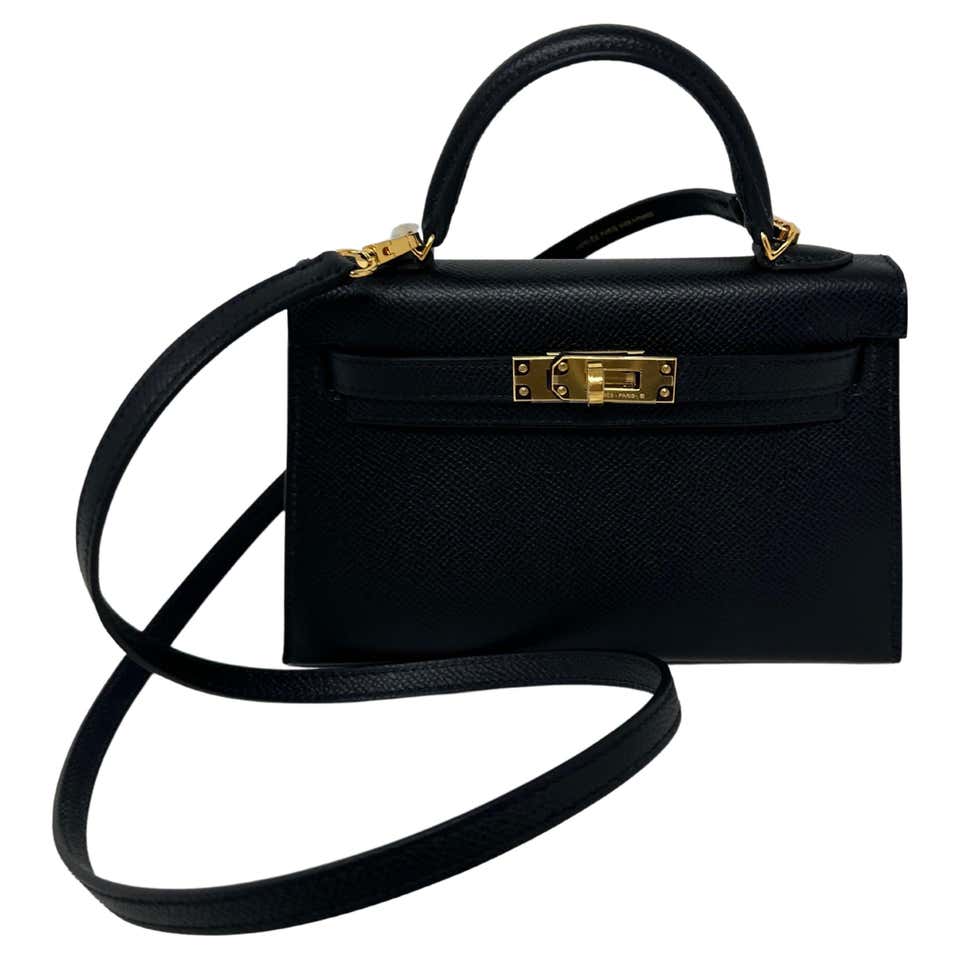 Hermes Mini Kelly Black - 35 For Sale on 1stDibs | black mini kelly ...
