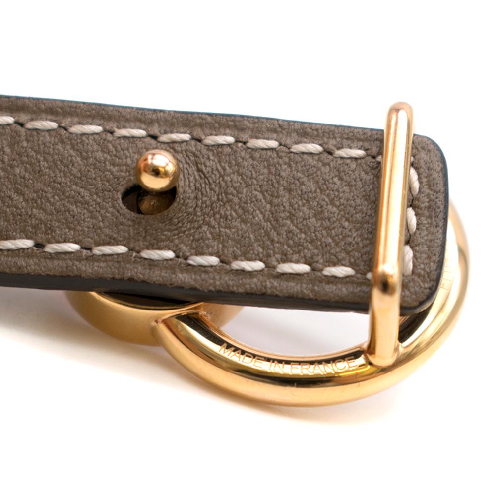 Hermes Black Mini pink Enamel Hermes  Buckle & Reversible 90 cm belt S In Excellent Condition In London, GB