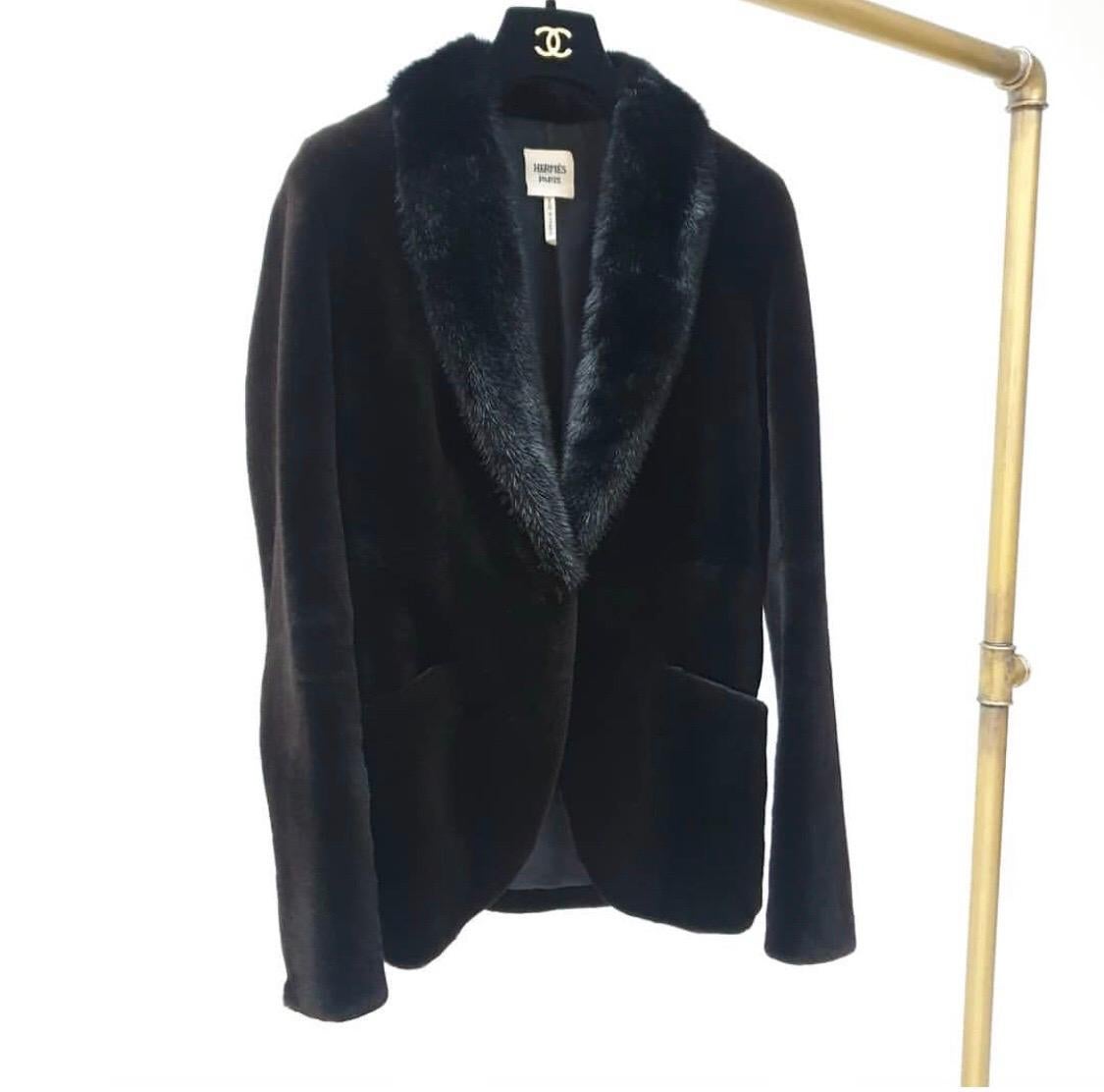 hermes fur coat