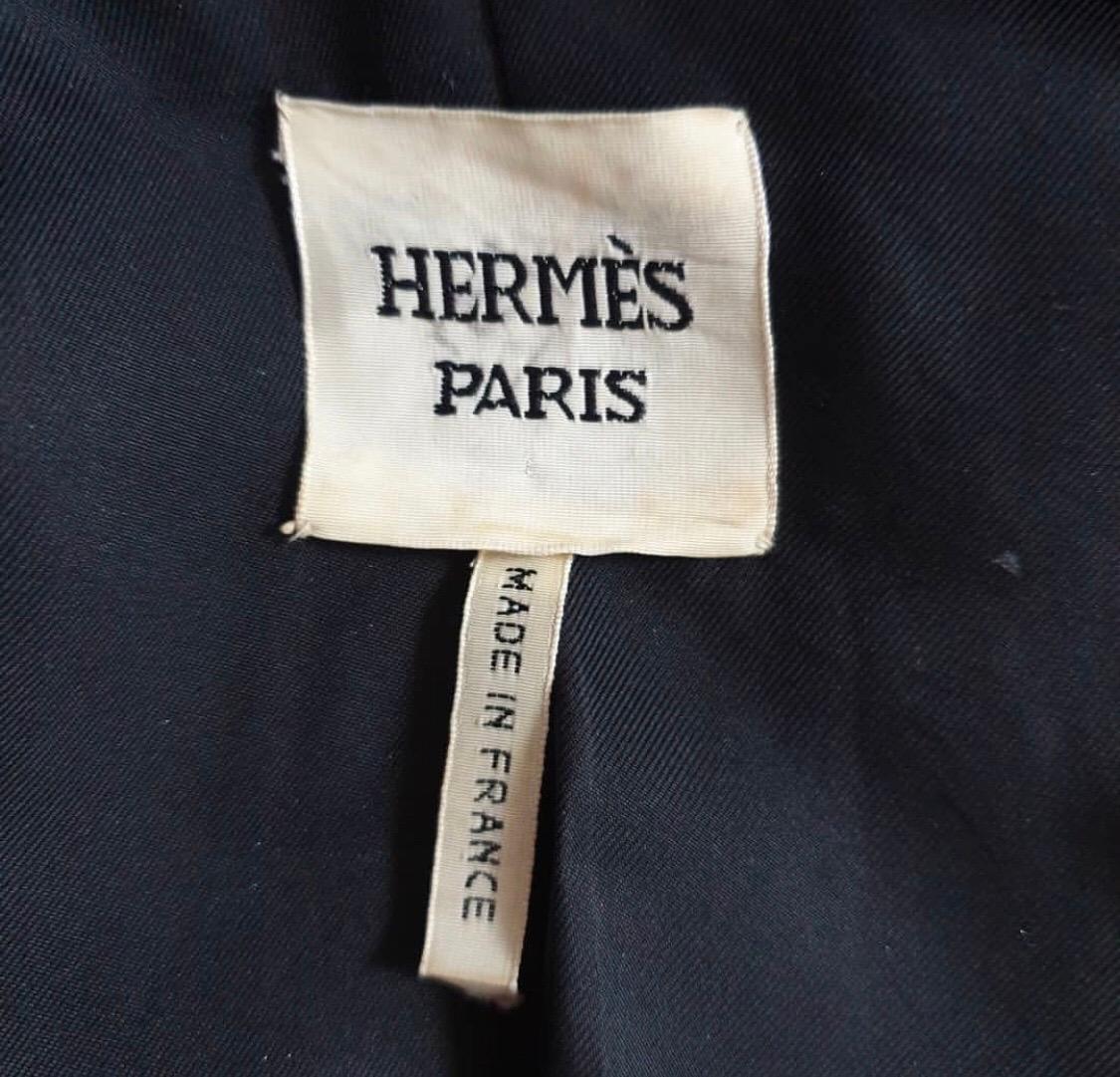 Hermes Black Mink Fur Coat Jacket 1