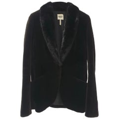 Hermes - Veste en fourrure de vison noir