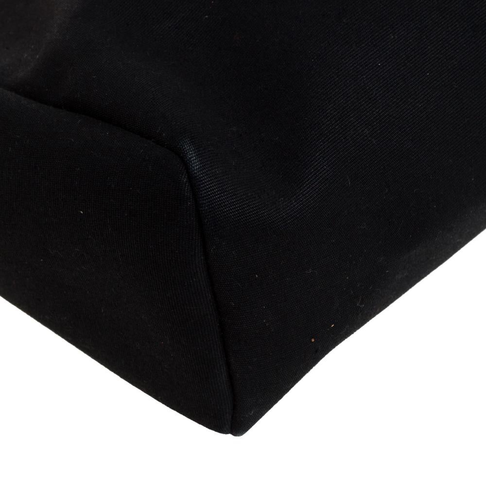 Hermès Black/Natural Canvas and Leather Herbag Zip 31 Bag 1