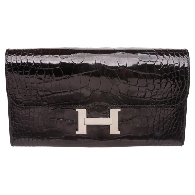 HERMES Constance 24 Shiny Alligator Noir GHW - Timeless Luxuries