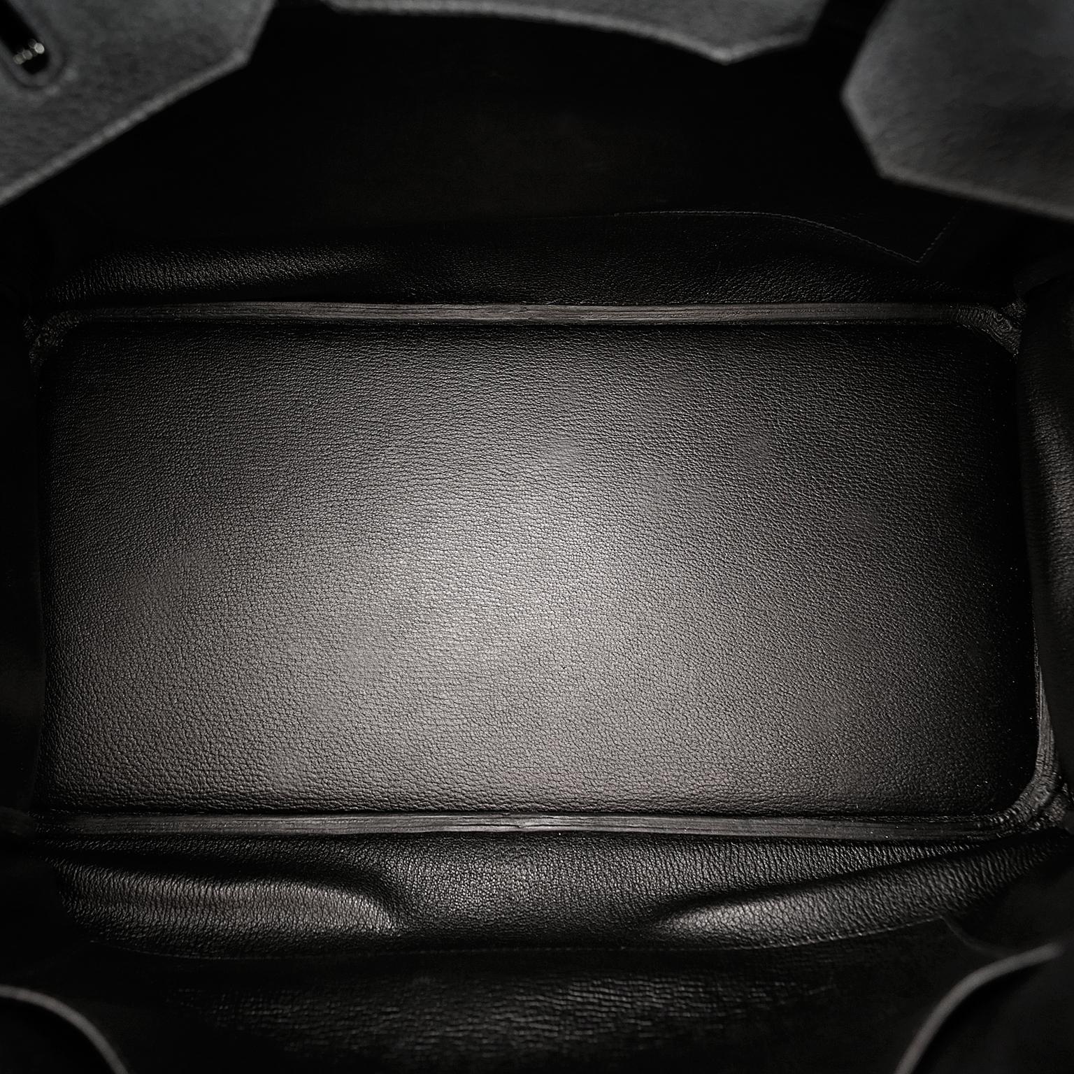 Hermès Black Noir Togo 40 cm Birkin Bag 6