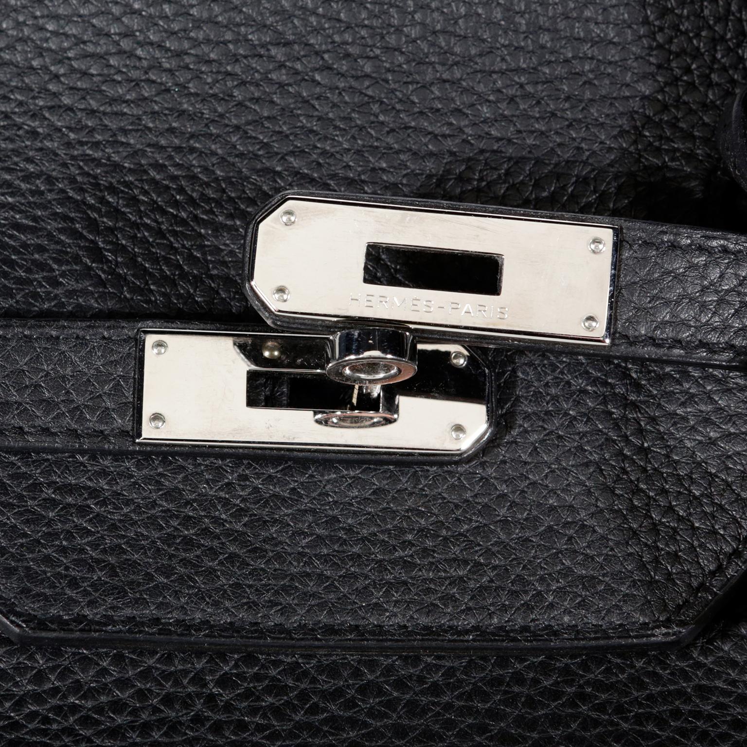 Hermès Black Noir Togo 40 cm Birkin Bag 3