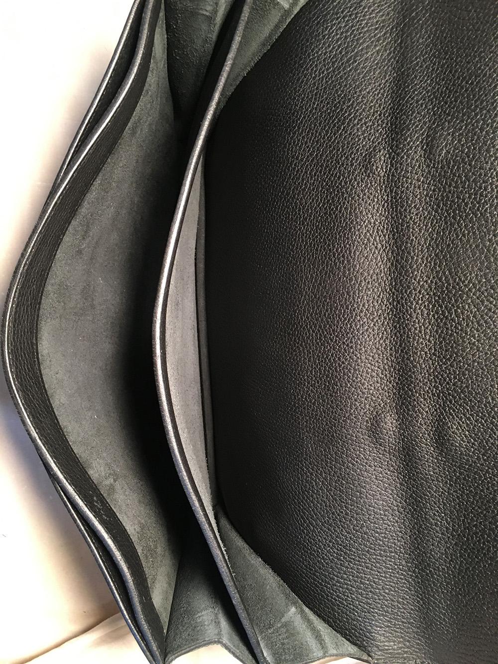 Hermes Black Noir Togo Sac A Depeches 41 Briefcase For Sale at 1stDibs ...