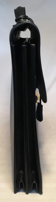 Hermes Black Noir Togo Sac a Depeches 41