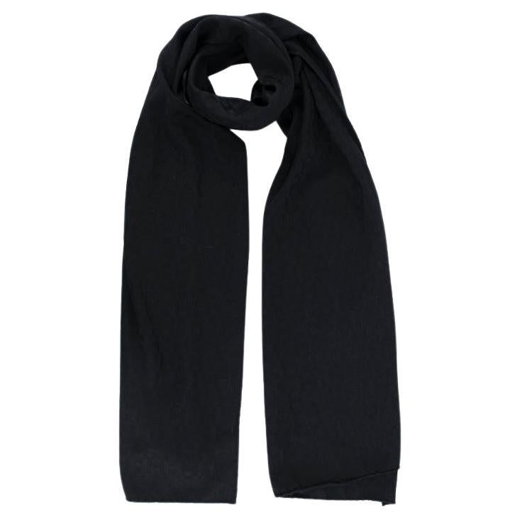 hermes black cashmere scarf