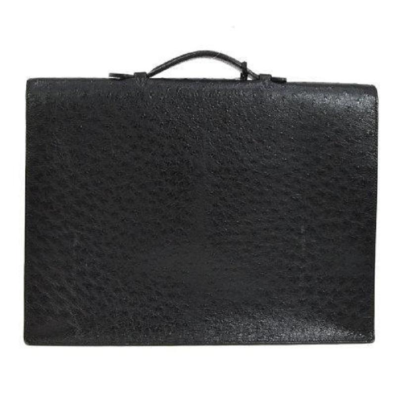 Hermes leather briefcase cheap