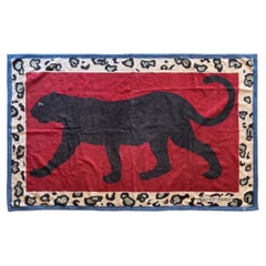 Serviette de plage en éponge « Black Panther » d'Hermès
