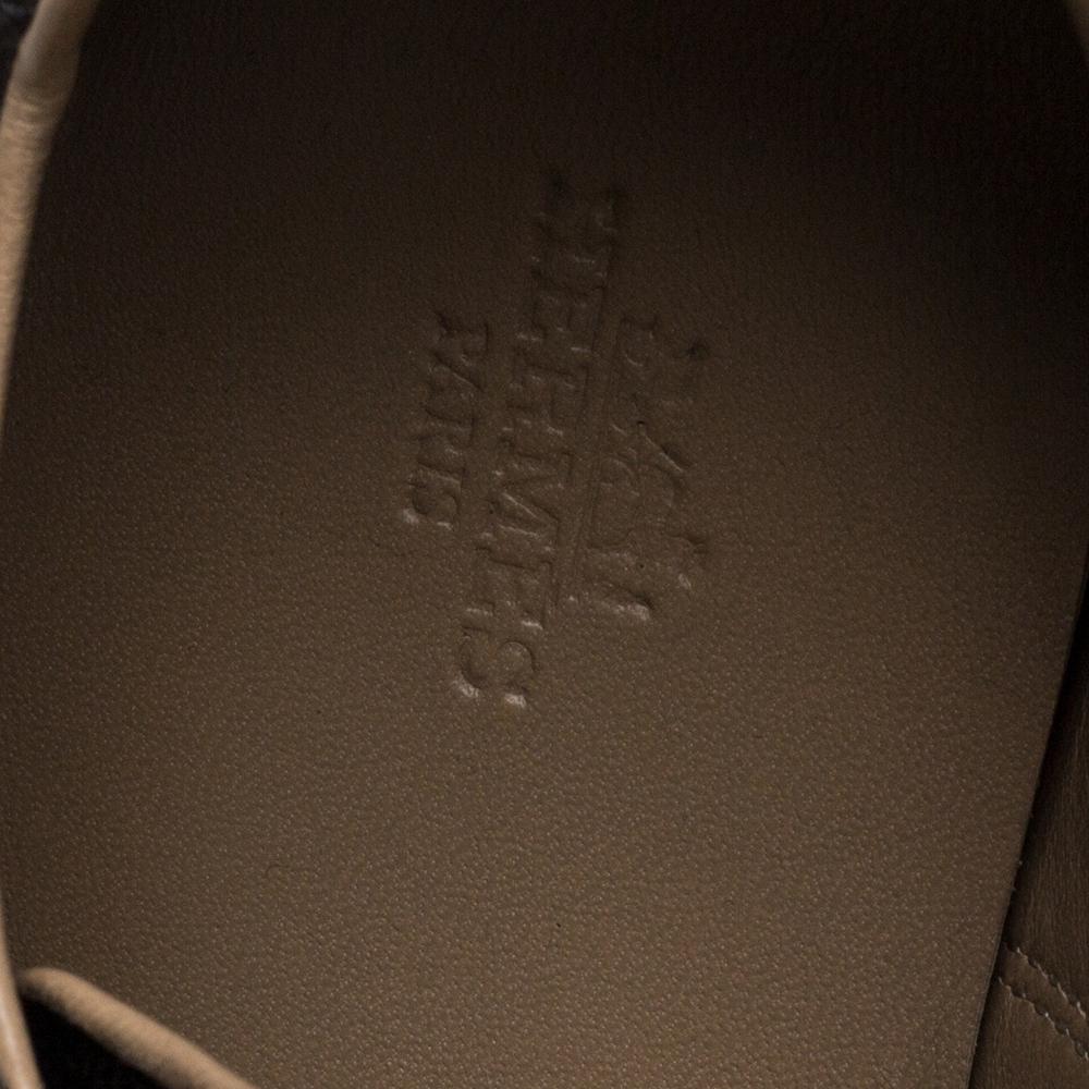 Hermes Schwarz Lackleder Quick Sneakers Größe 37.5 3