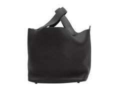 Hermes Black Picotin Togo Leather Tote