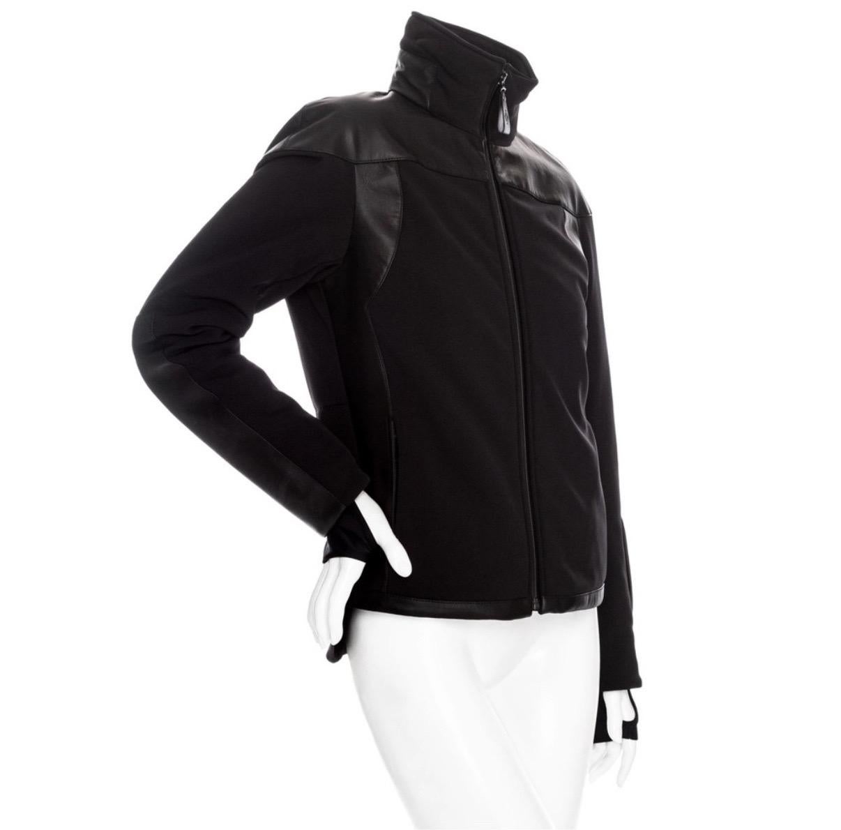 Hérmes Black Polyamide-Blend Waterproof Paneled Ski Jacket Fall2013 For Sale 1