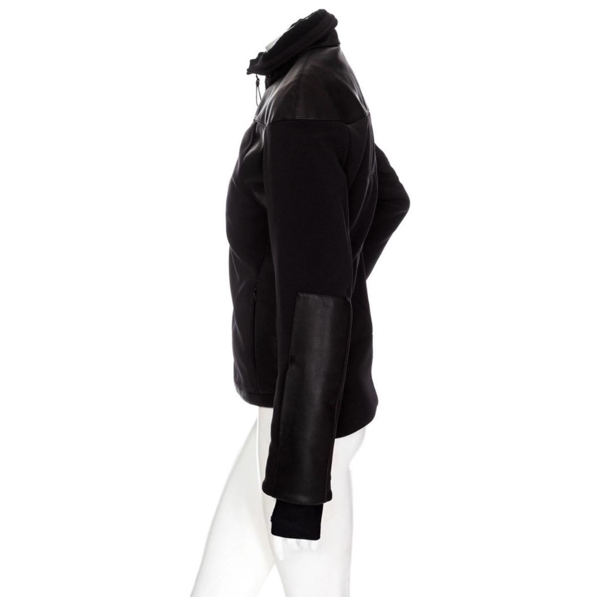 Hérmes Black Polyamide-Blend Waterproof Paneled Ski Jacket Fall2013 For Sale 2