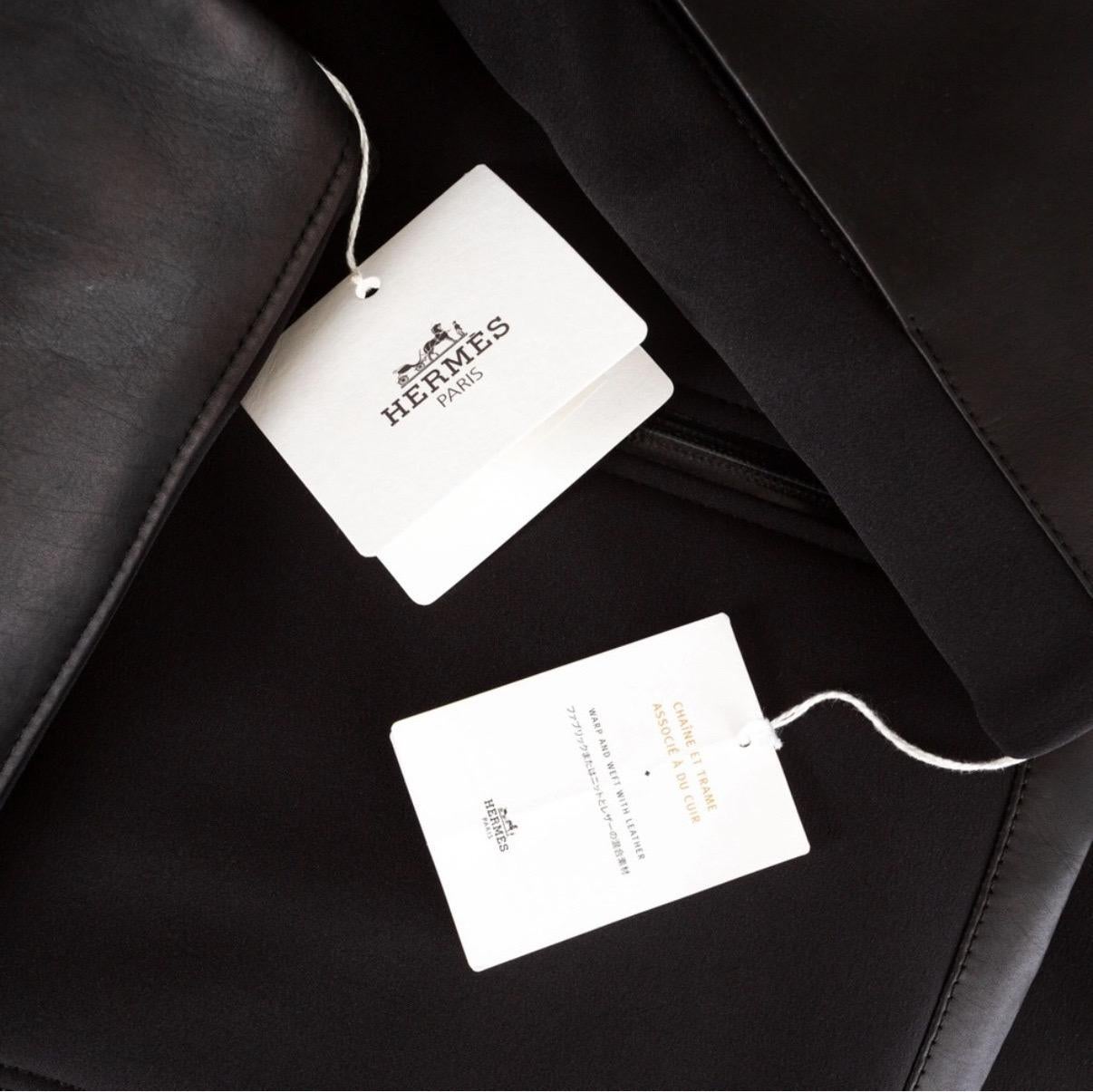 Hérmes Black Polyamide-Blend Waterproof Paneled Ski Jacket Fall2013 For Sale 5