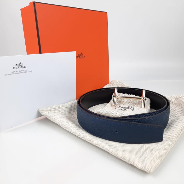 Hermes Black Prussian Blue H D Ancre Belt Buckle And Reversible Leather hermes-black-prussian-blue-h-d-ancre-belt-buckle-and-reversible-leather