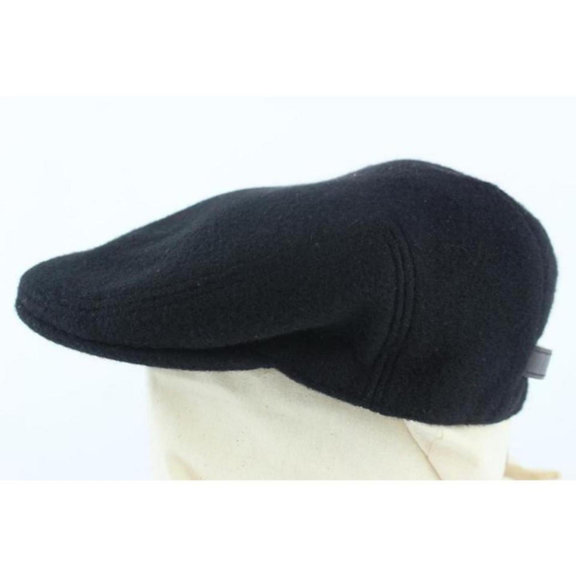 Hermès Black Qlub Cashmere Cap 32hz1009 Hat For Sale 1