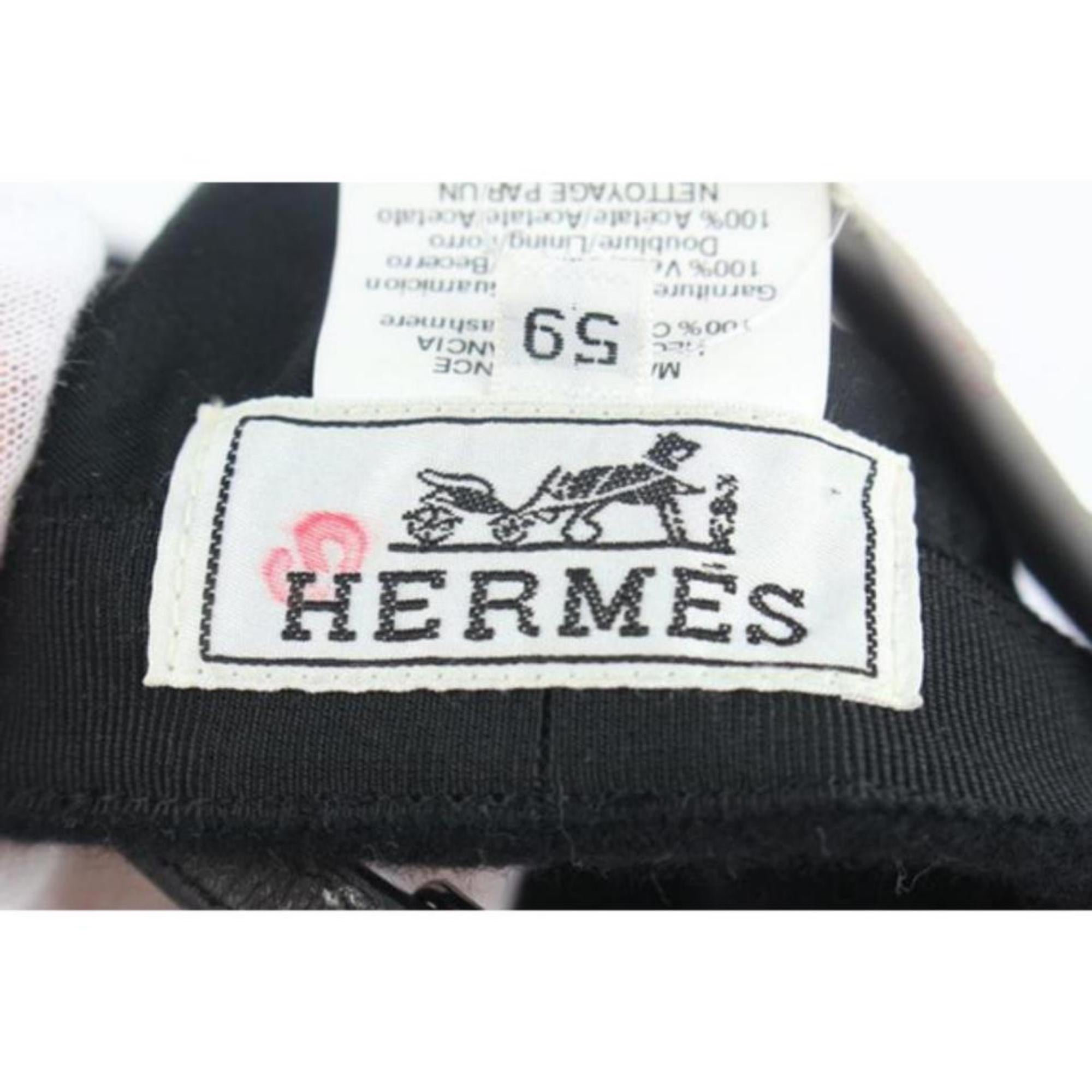 Hermès Black Qlub Cashmere Cap 32hz1009 Hat For Sale 3