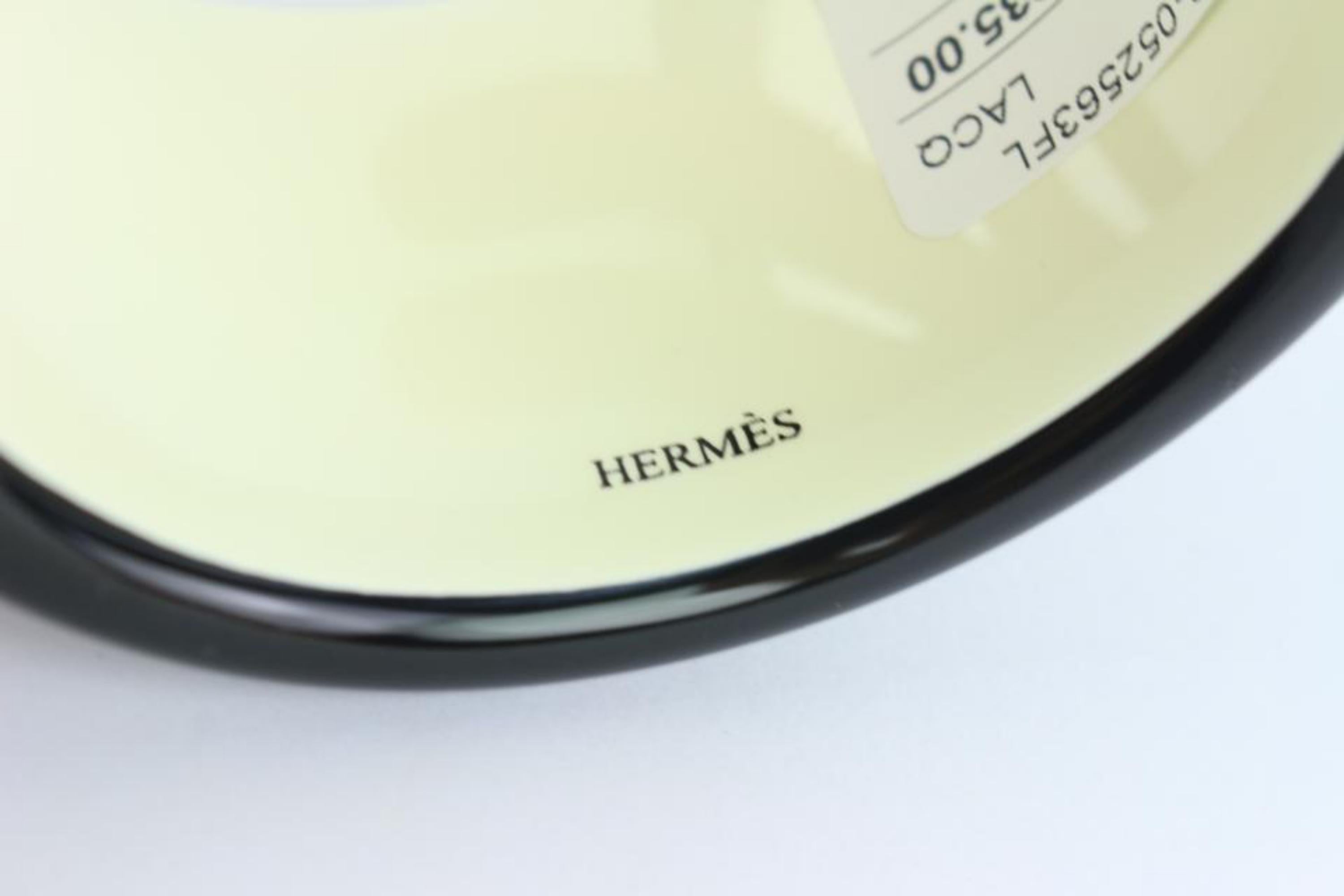 Hermès Black (Rare) Ultra Extra Wide Enamel Assam Bangle 53hz1009 Bracelet In New Condition For Sale In Forest Hills, NY