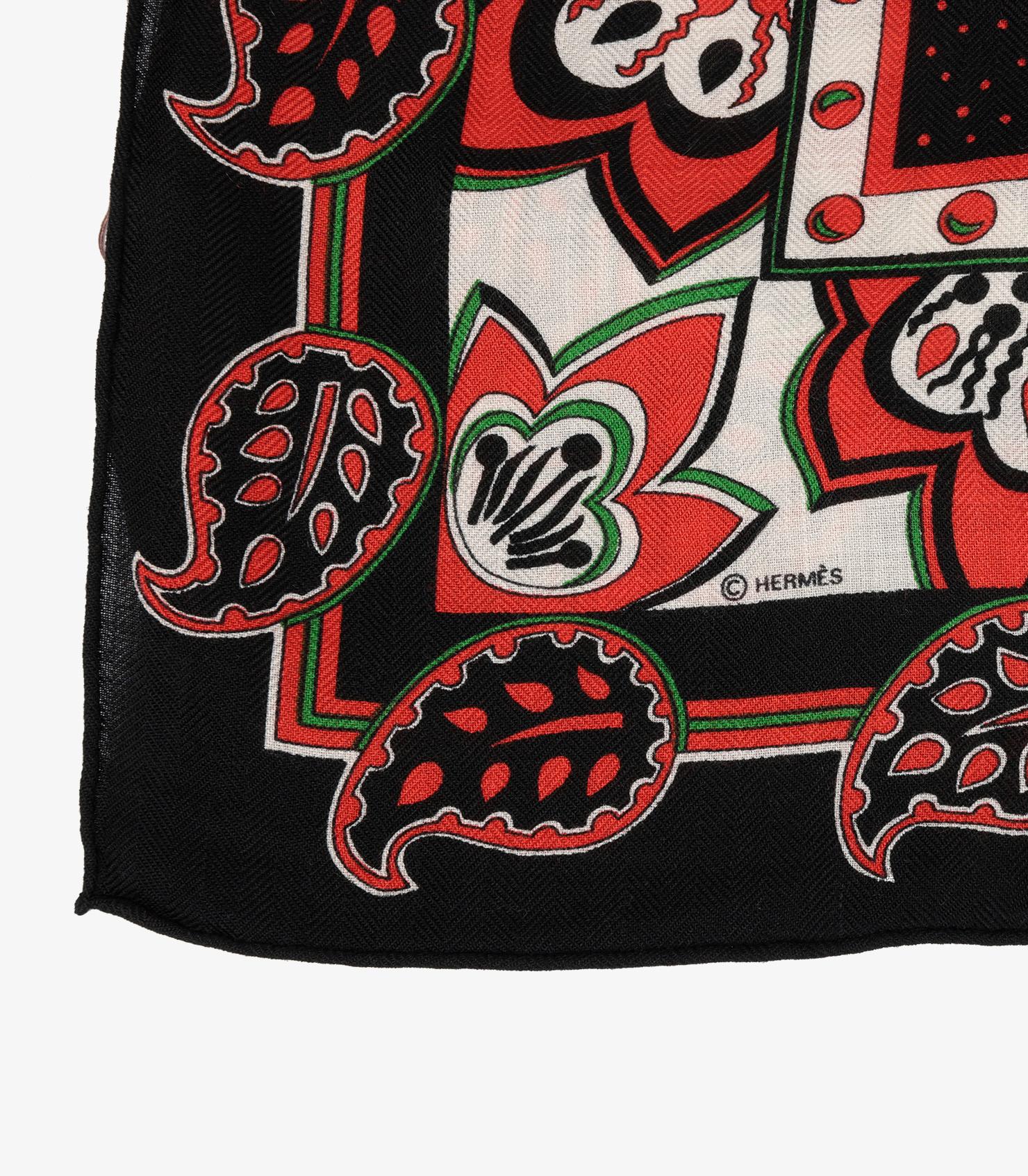 Hermès Black, Red, White & Green Large Treille et Muscade Silk Cashmere Shawl

Product Details
Xupes Ref: AA0331
Brand: Hermès
Model: Shawl
Type: Scarf
RRP: £1,130
Accompanied By: Hermès Box
Colour: Black, Red, White & Green
Material(s):  Silk
