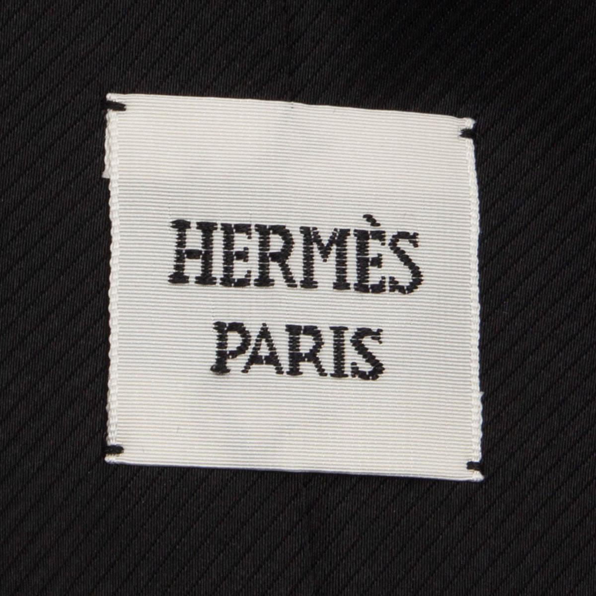 HERMES black red wool 2020 PLAID BIKER Jacket 34 XXS For Sale 2