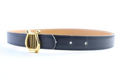 Hermès Black Reversible Harp Kit 14hr0426 Belt
