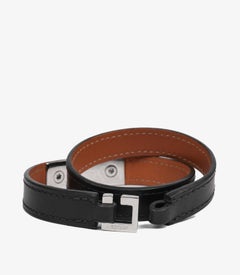 Hermès Black Rivale Double Tour Bracelet