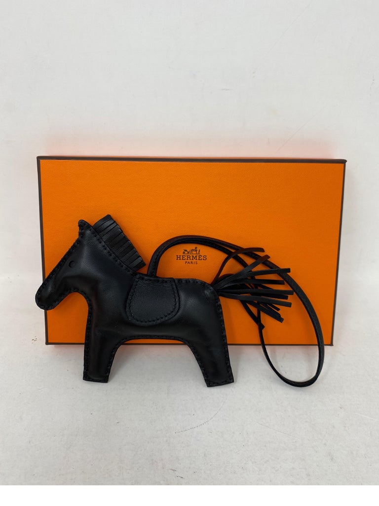 Hermes Black Rodeo Charm  For Sale 2