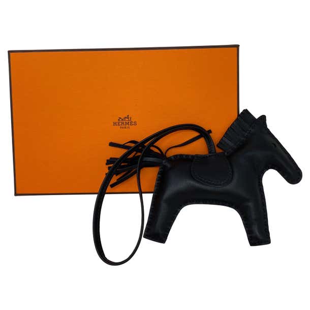 Hermes Black Rodeo Charm at 1stDibs hermes horse charm, rare editions