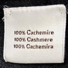 Hermes Black Round Neck Fine Cashmere Sweater