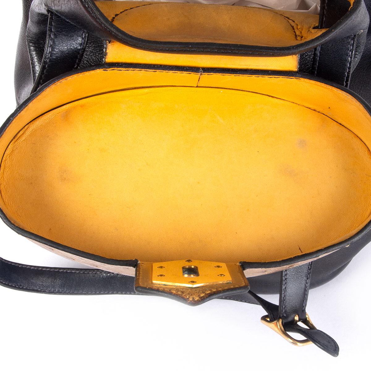 HERMES black Savory leather & Lizard & Grise Ostrich SUMAC Shoulder Bag For Sale 1