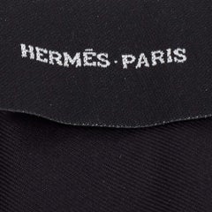 Hermès Black Sequin Embroidered Silk Twilly