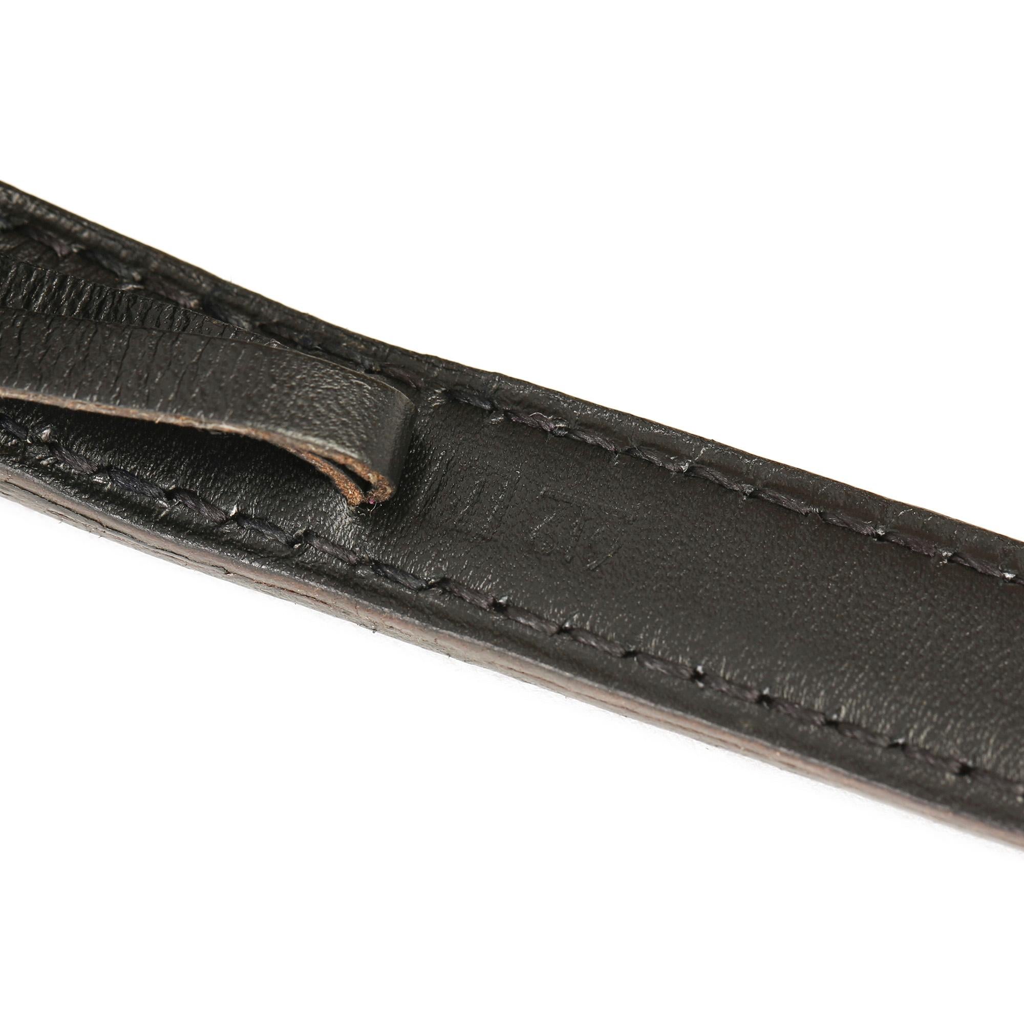 Hermès Black Shearling Belt Pouch For Sale 1