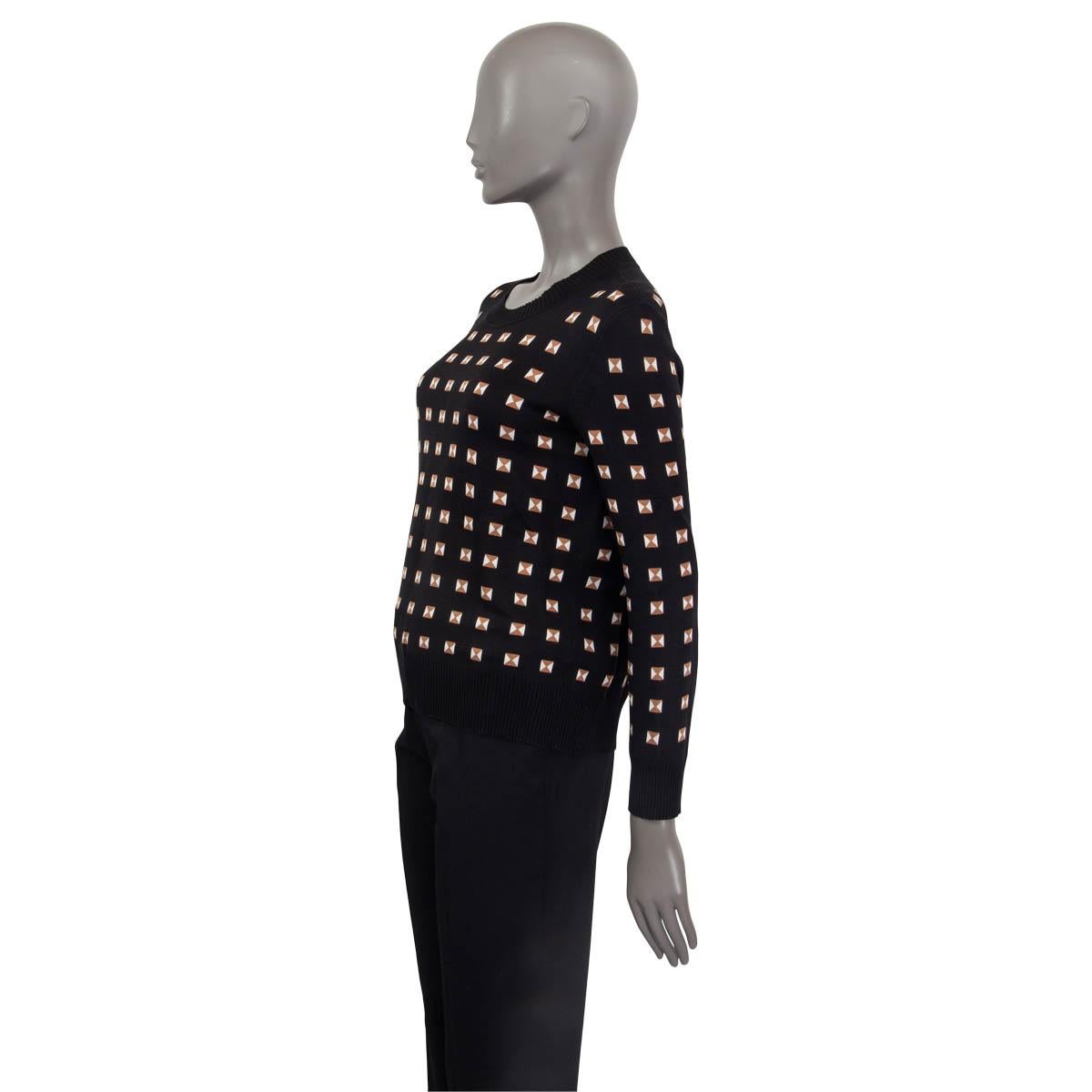 HERMES black silk 2019 MEDOR Crewneck Sweater 38 S In Excellent Condition In Zürich, CH
