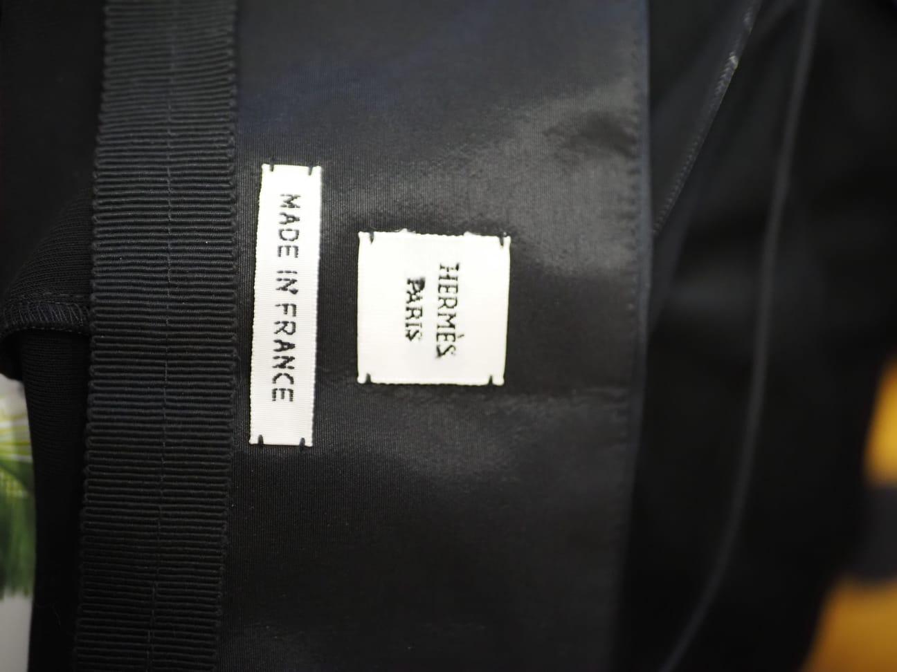 Black Hermès black silk top For Sale