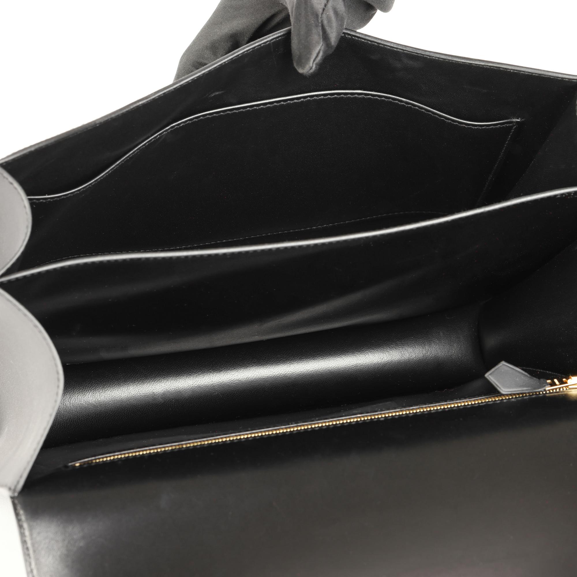Hermès Black Sombrero Leather Constance Cartable 3