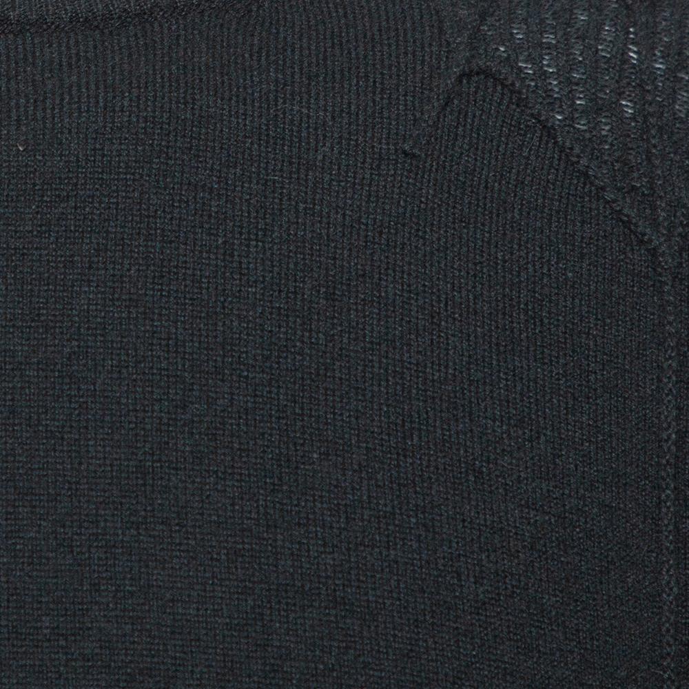 Hermes Black Spider Embroidered Cashmere Sweater L In Good Condition In Dubai, Al Qouz 2