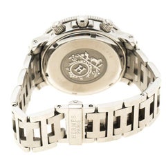 Hermes Black Stainless Steel Clipper CL2.910 Women's Wristwatch 40 mm