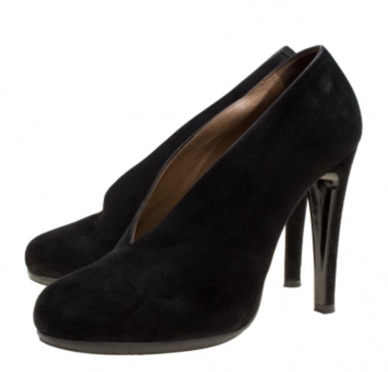 Escarpins en daim noir Hermes Florida Taille 37.5 2
