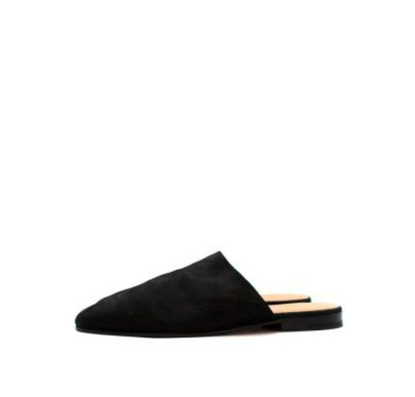 Hermes Black Suede Slippers For Sale at 1stDibs | hermes suede slippers