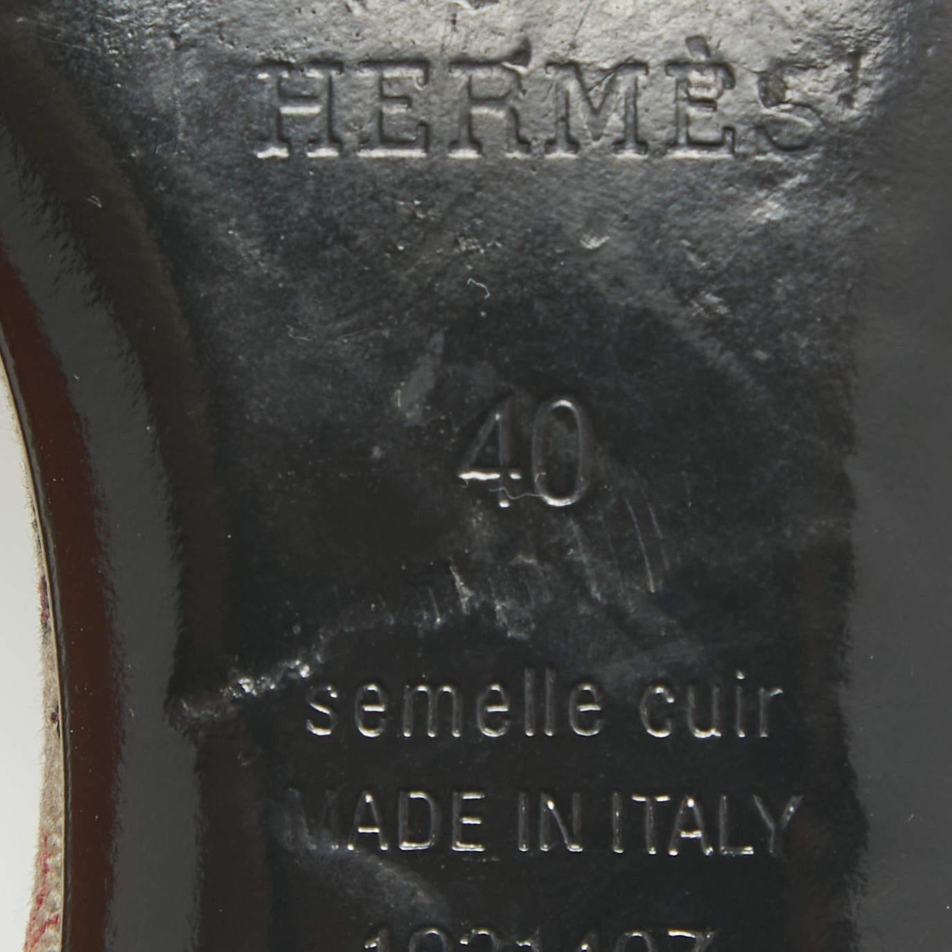 Hermes Black Suede Studded Oasis Slide Sandals Size 40 For Sale 4