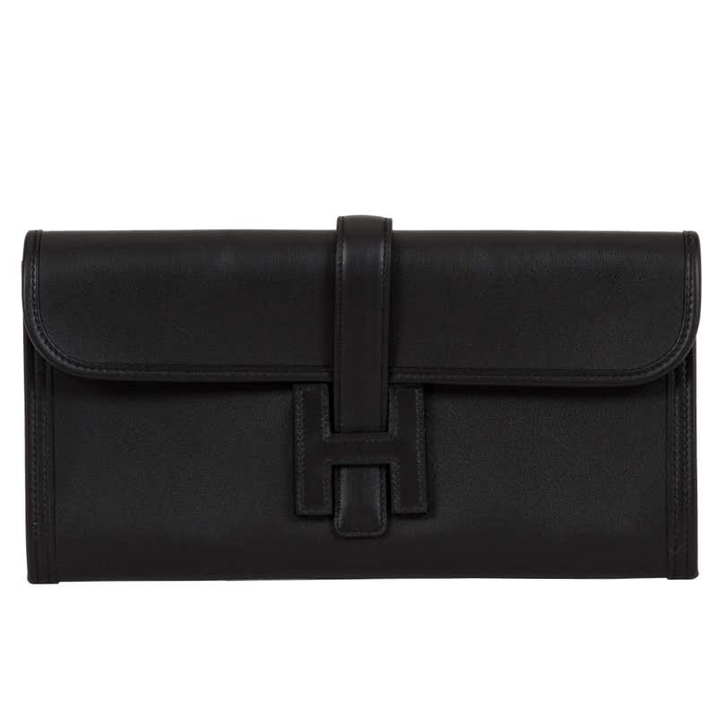 New Chanel Black White Large Clutch Bag at 1stDibs